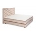 PAT BOXSPRING COMO, CATIFEA ANTI-PATA, TAPITERIE CHESTERFIELD, INALTIME CAPAT PAT 140 CM, SALTEA INCLUSA, TOPPER INCLUS